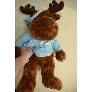 JCPenney Holiday Collection Large Soft Moose In Pajamas Plush 22"